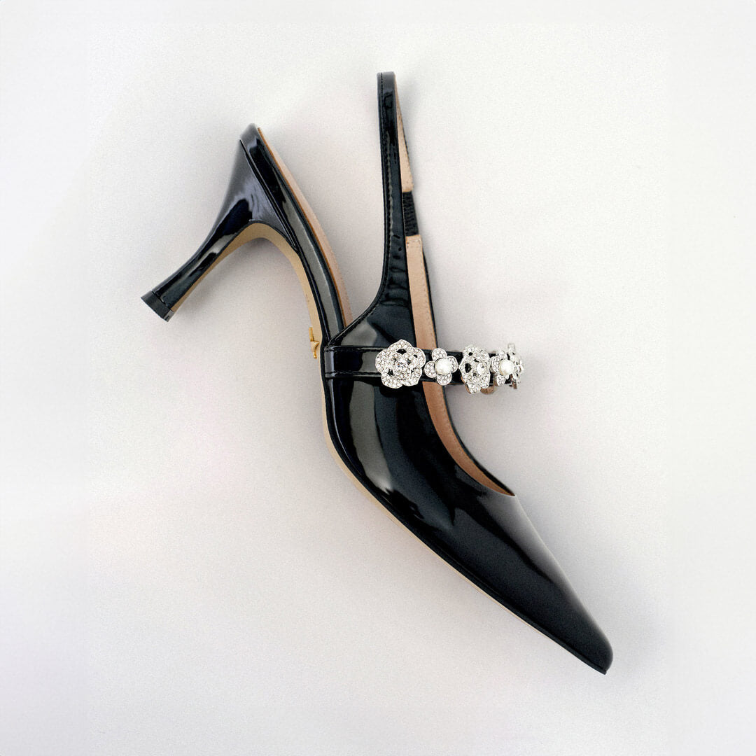 MUNRO - jewelled sling back pumps