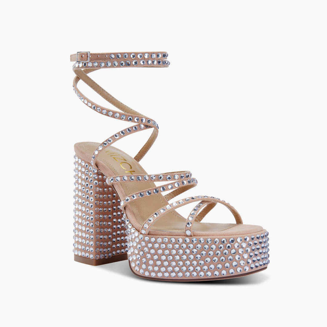 *Calvia - Crystal Embellished Platform