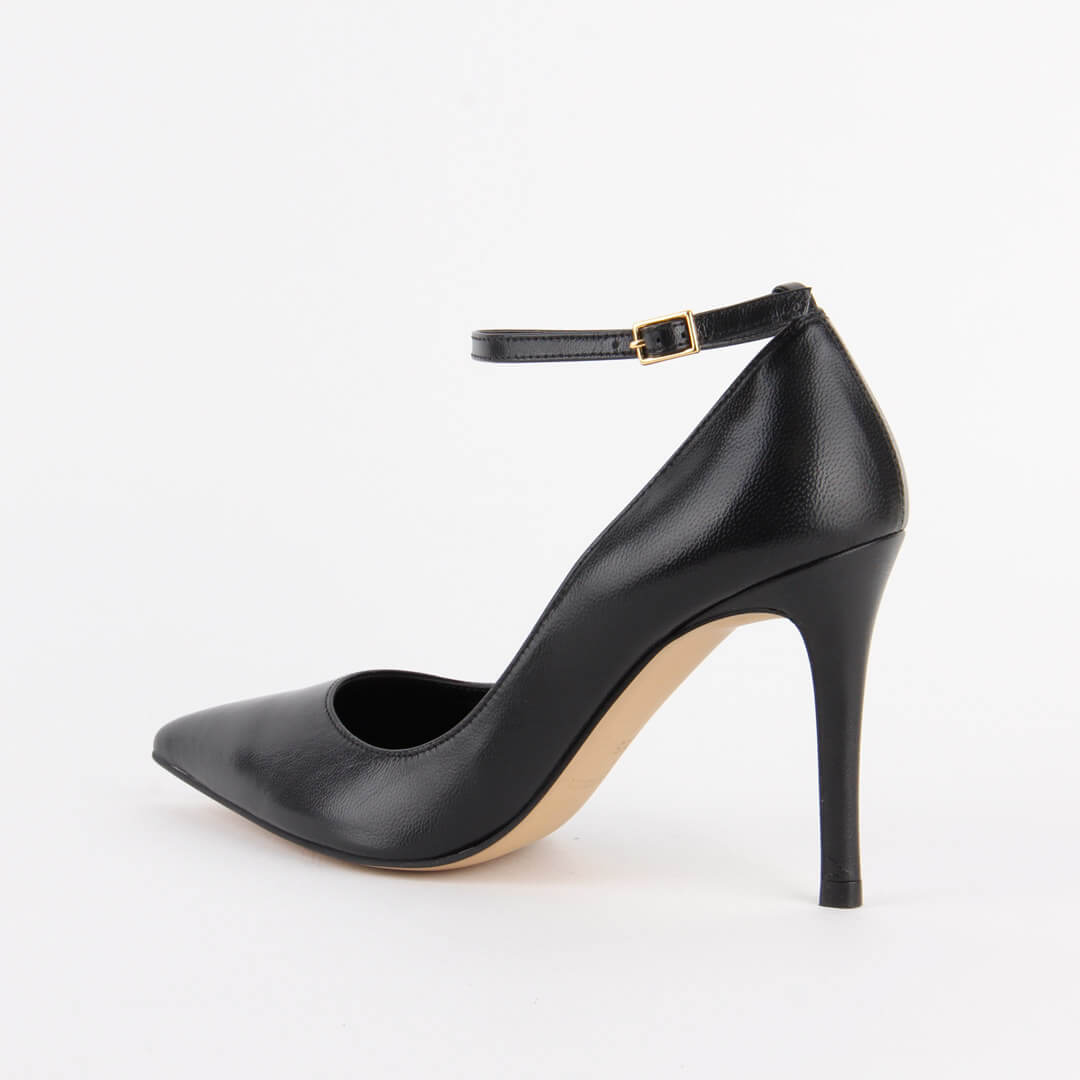 ROBIN BLACK PATENT- ankle strap