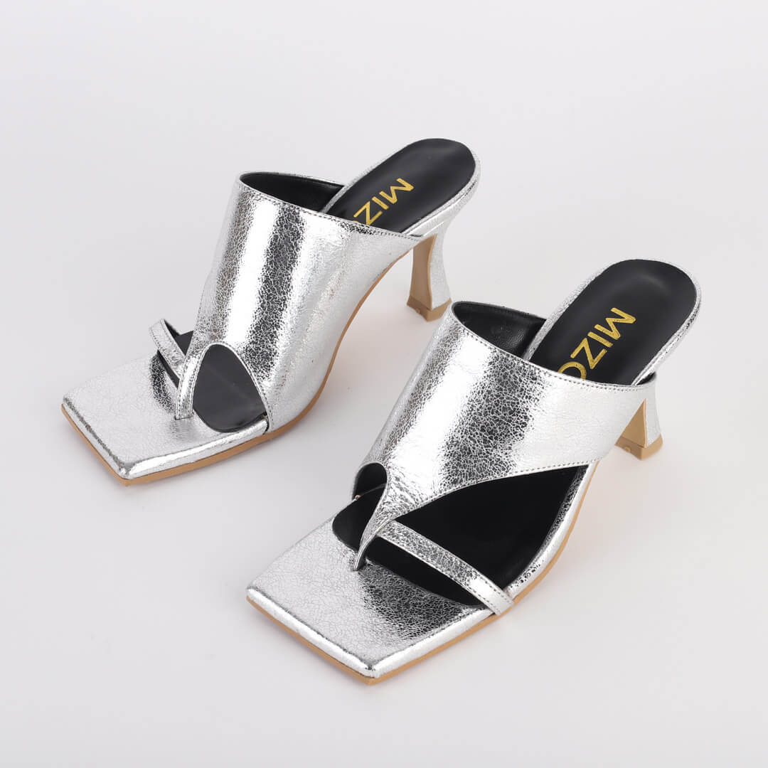 Ella - metallic leather sandals