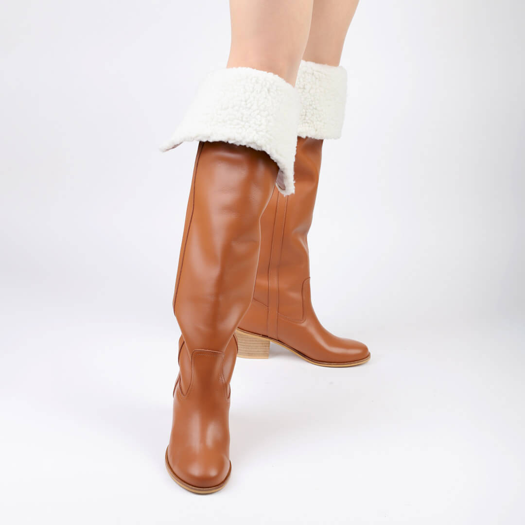 ZEETA camel - knee boot