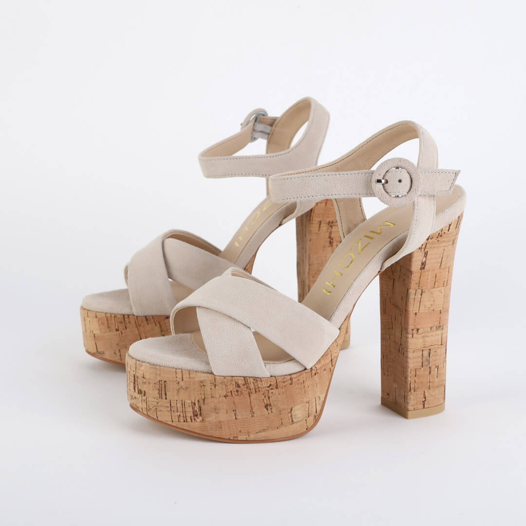 TAMON SUEDE - cork platform