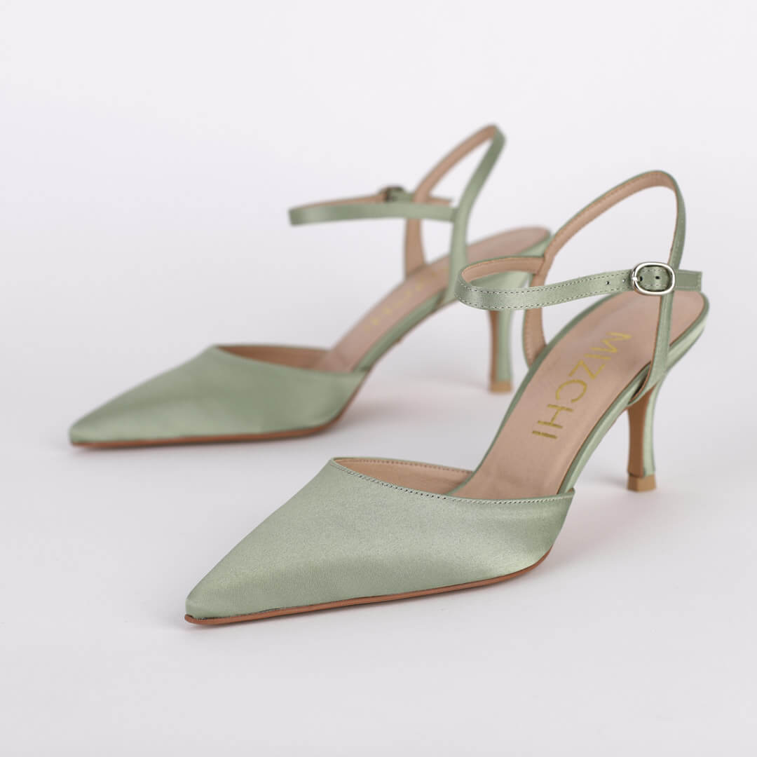 BEYOND - satin slingback