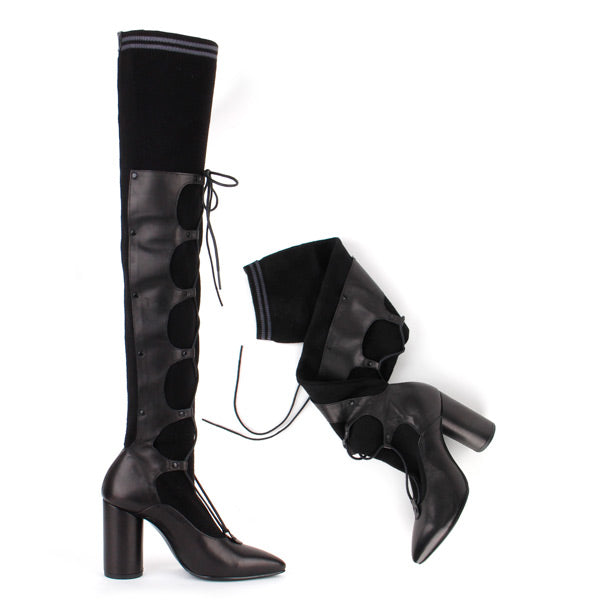 OVIDIA - over knee sock boot