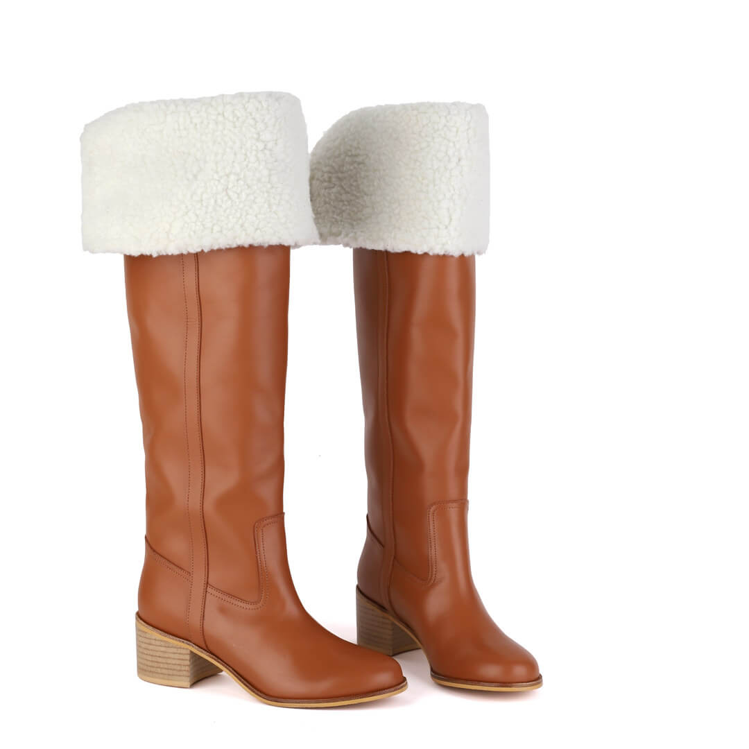 ZEETA camel - knee boot