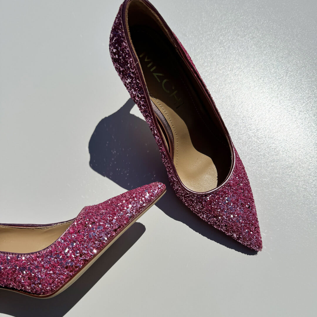 *Kayte - Pink Glitter Party Pump