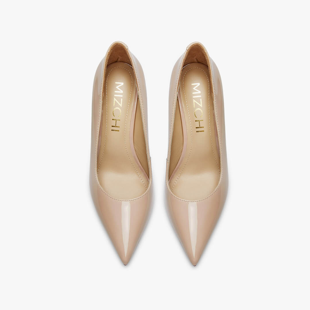 *Kayte - Beige Patent Classic Pump