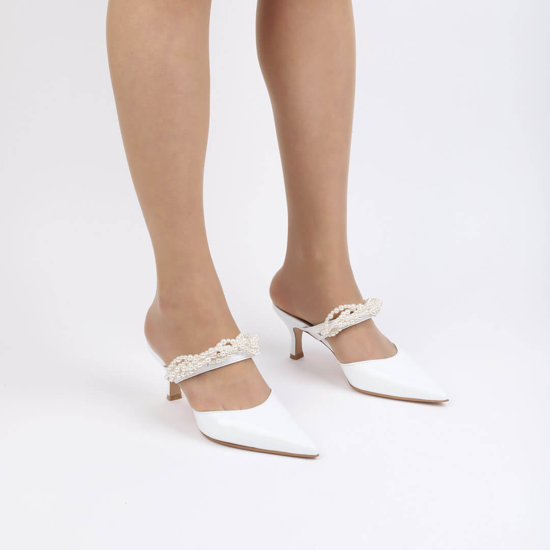 POLIE - pearl mules