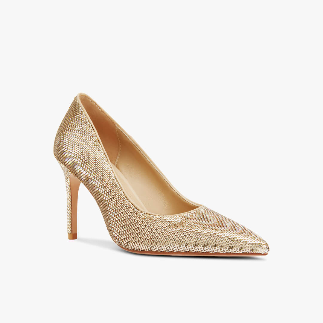 *Kayte - Gold Glitter Party Pump