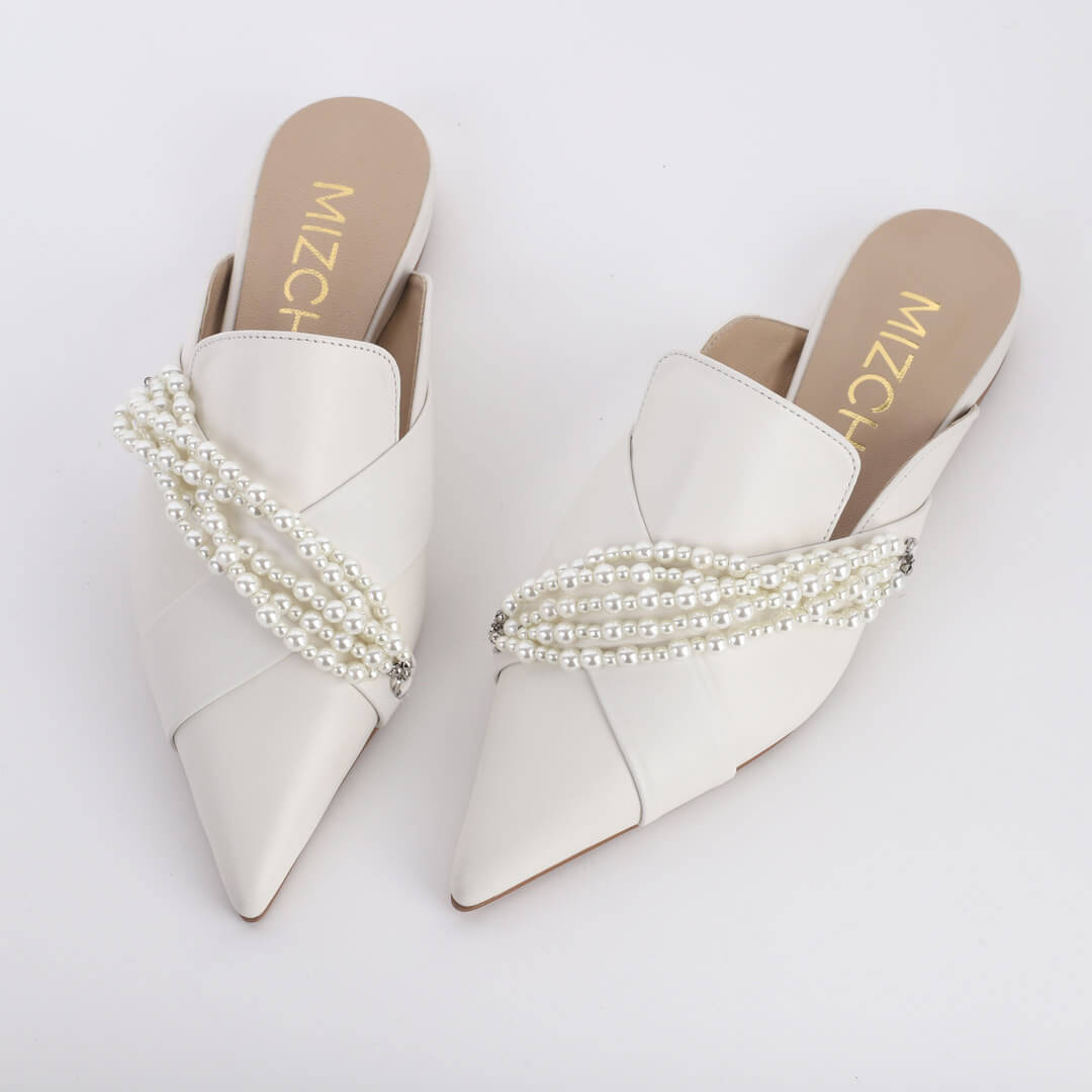 MARGARET - pearl slippers