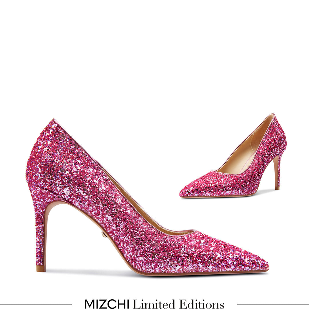 *Kayte - Pink Glitter Party Pump