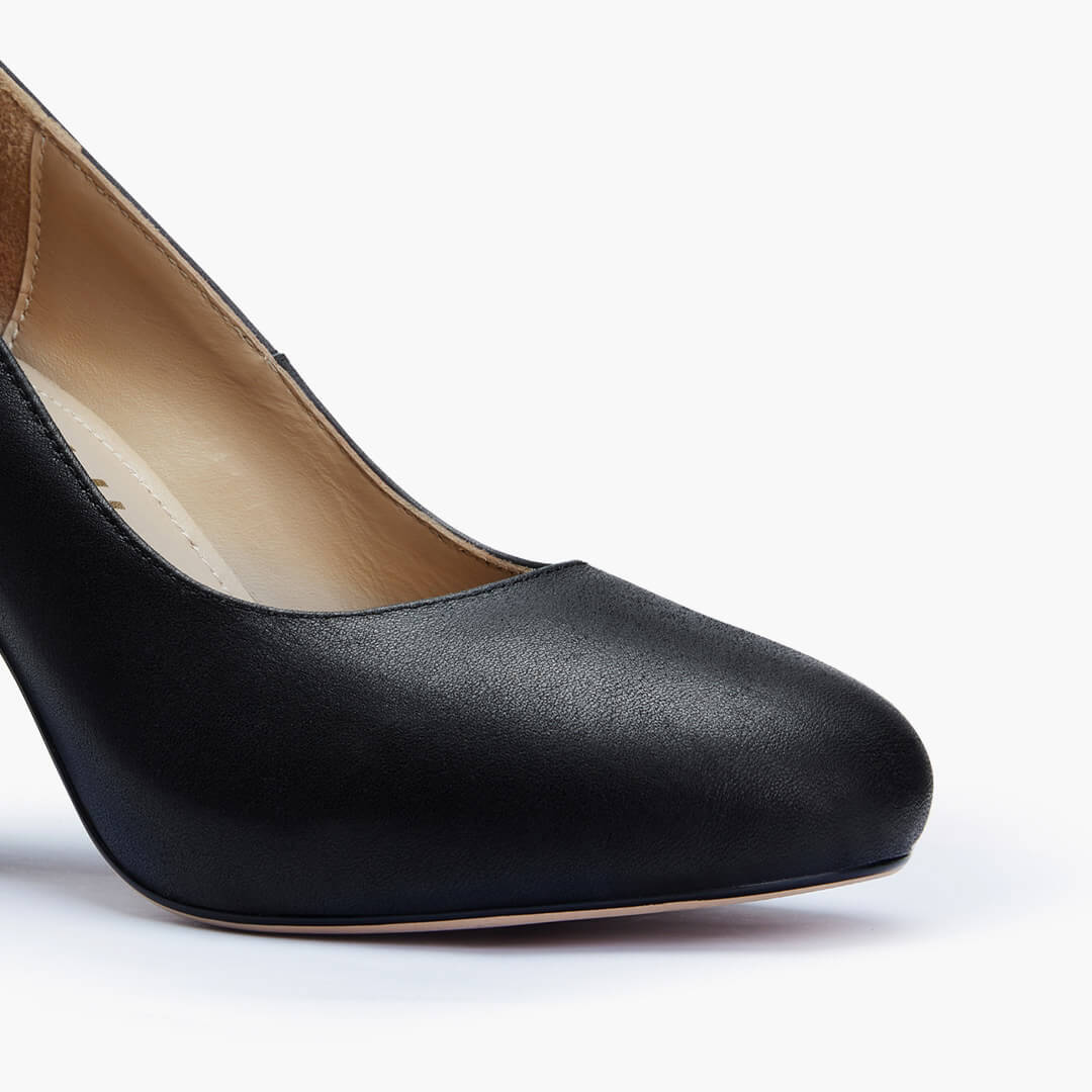 *BAMBI - black round toe platform