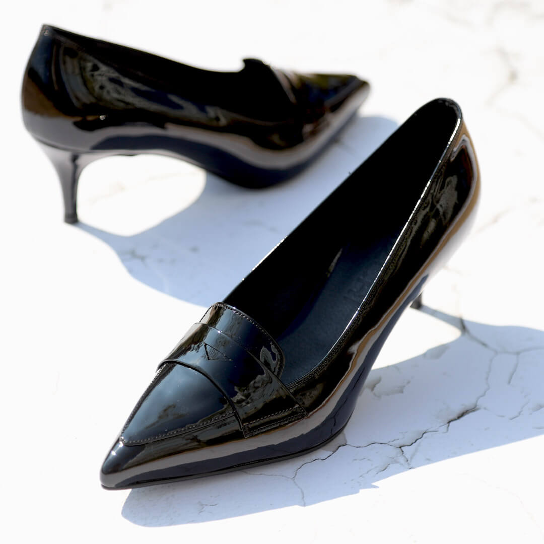 Harper - patent leather heel