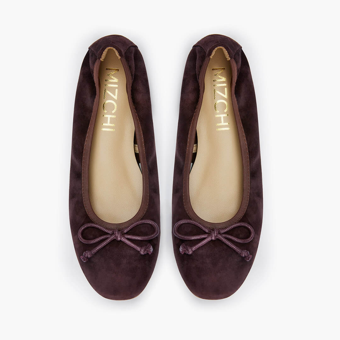 *ANAIS - brown suede ballet pump