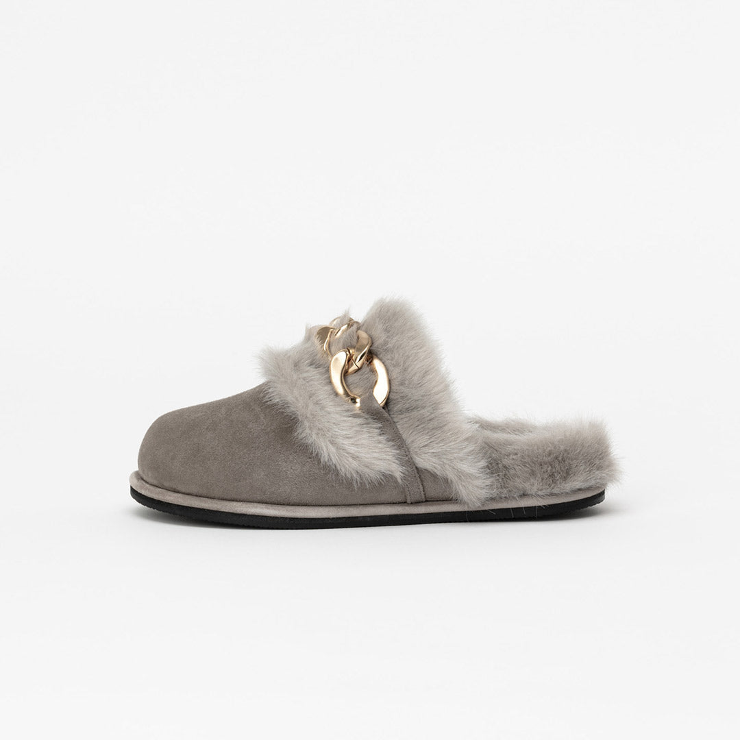 EFSAI CHAINS - faux fur slides