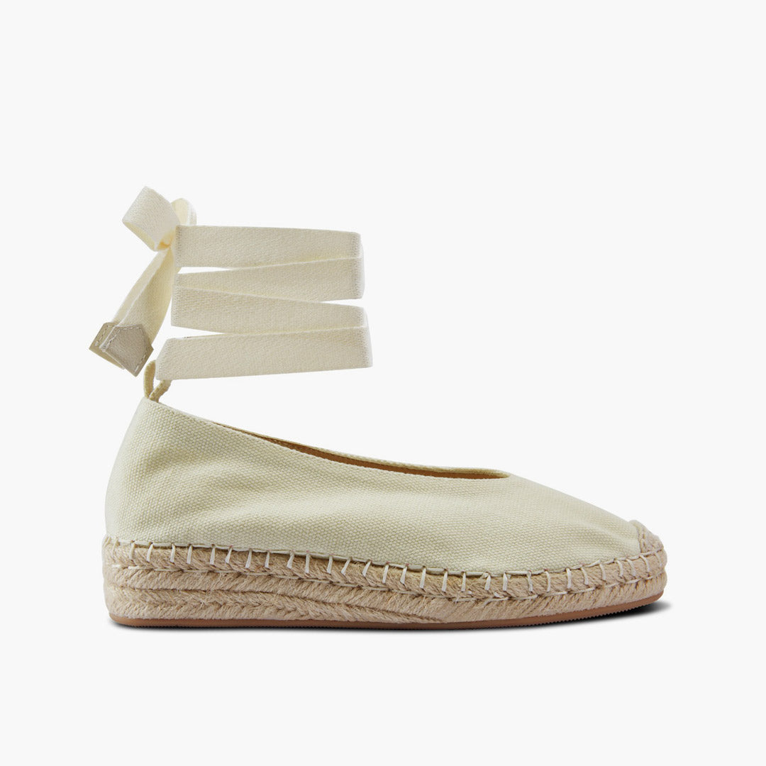 *DELPHINE - espadrille lace up flatform