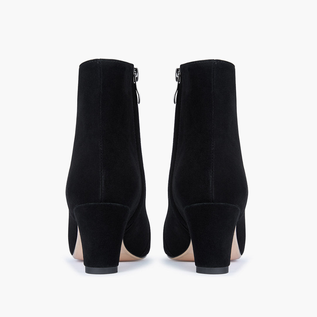 *VALERIE - suede mid-heel ankle boots