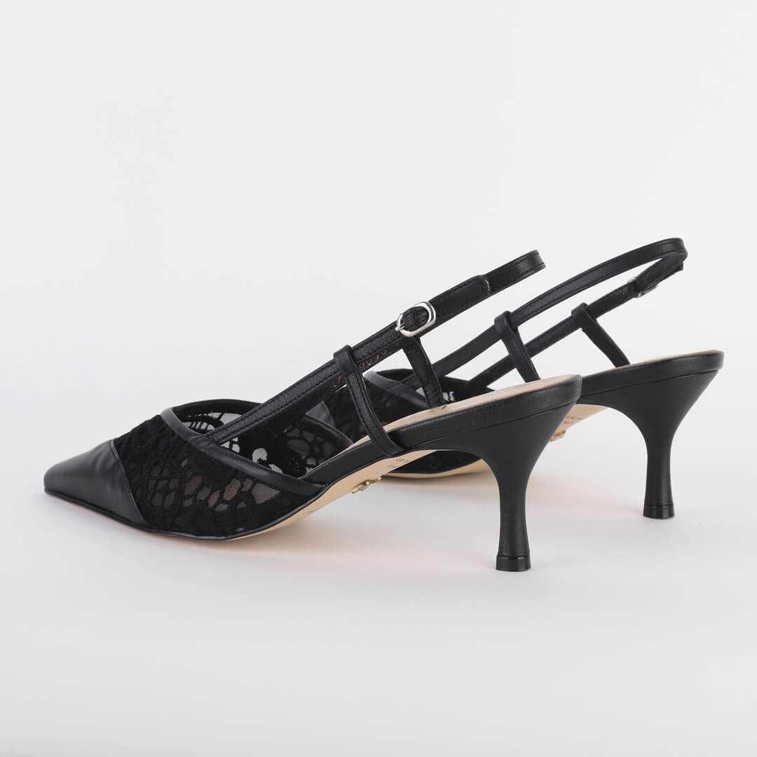 LUISA - lace slingback