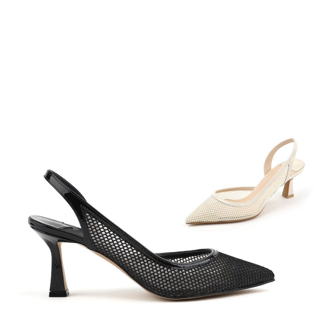 REYKA - mesh slingback pump