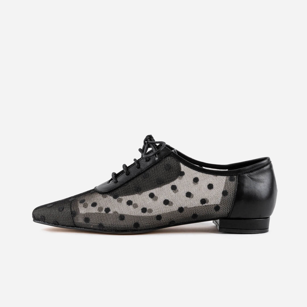 MAGIC - mesh polka dot loafer