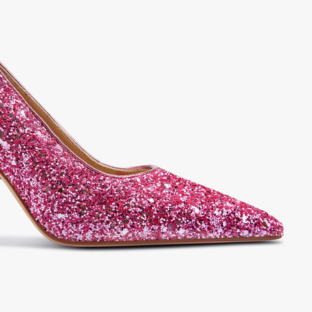 *Kayte - Pink Glitter Party Pump