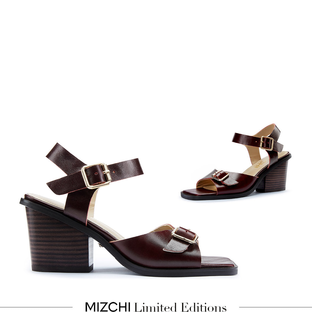 *DAST - brown two belt sandals