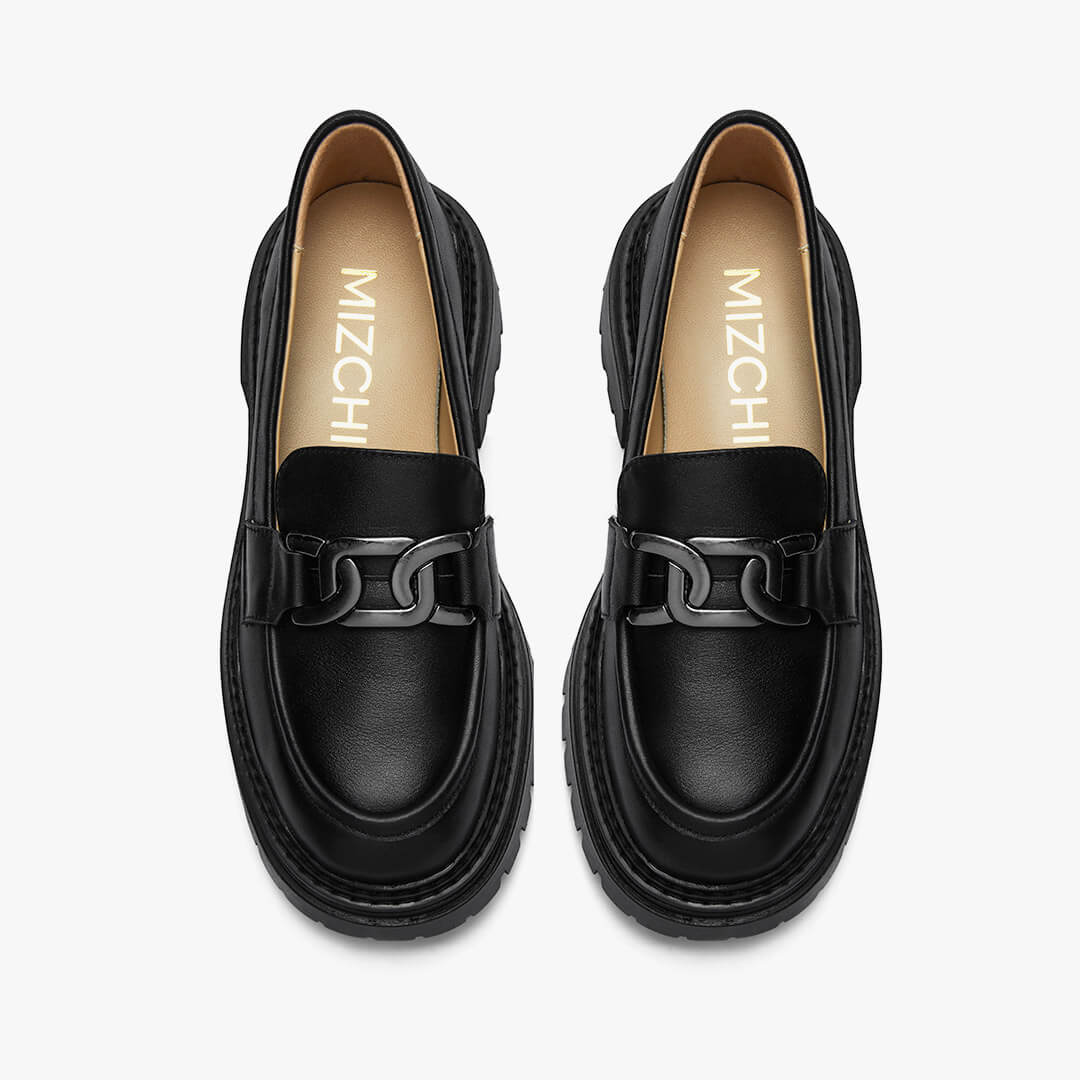 *ALCOR - flatform leather brogue