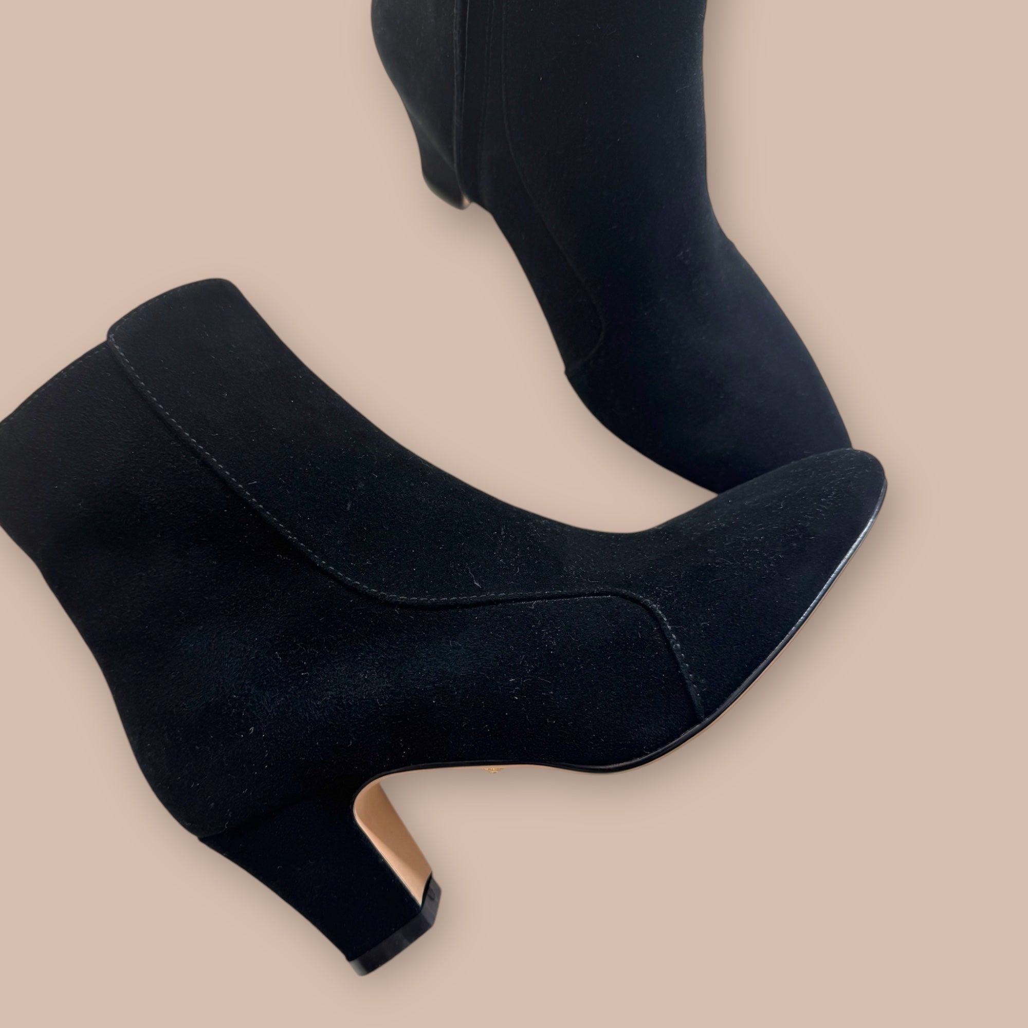 *VALERIE - suede mid-heel ankle boots