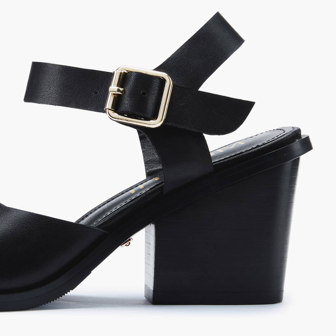 *DAST - black two belt sandals