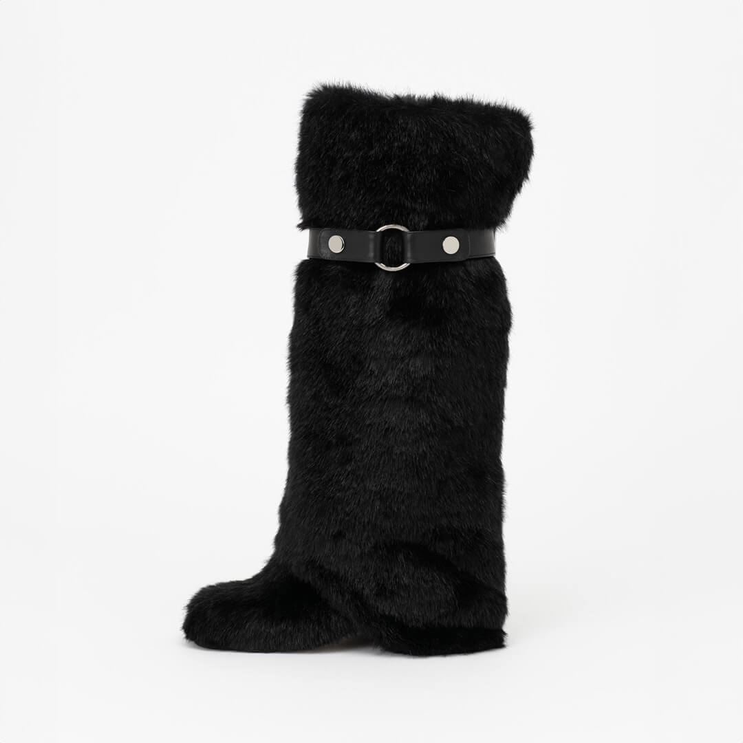 SAMSIP - furry long boots