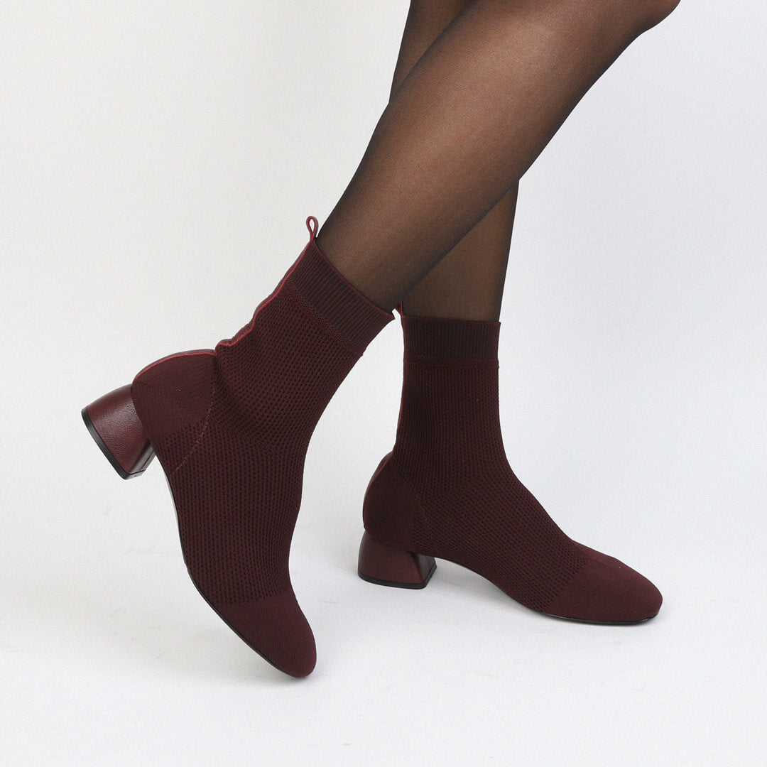 MEDIAS - knitted sock ankle boots