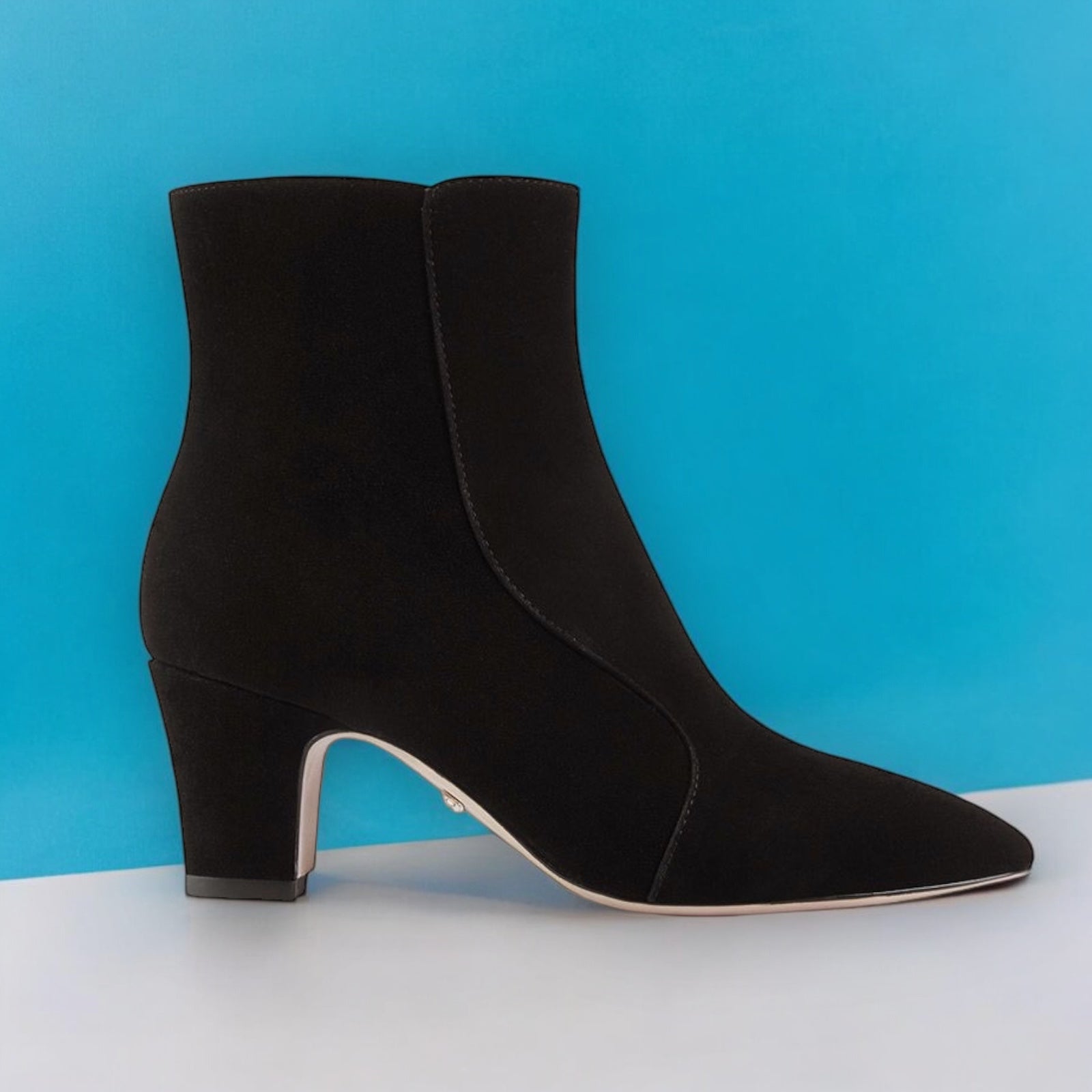 *VALERIE - suede mid-heel ankle boots