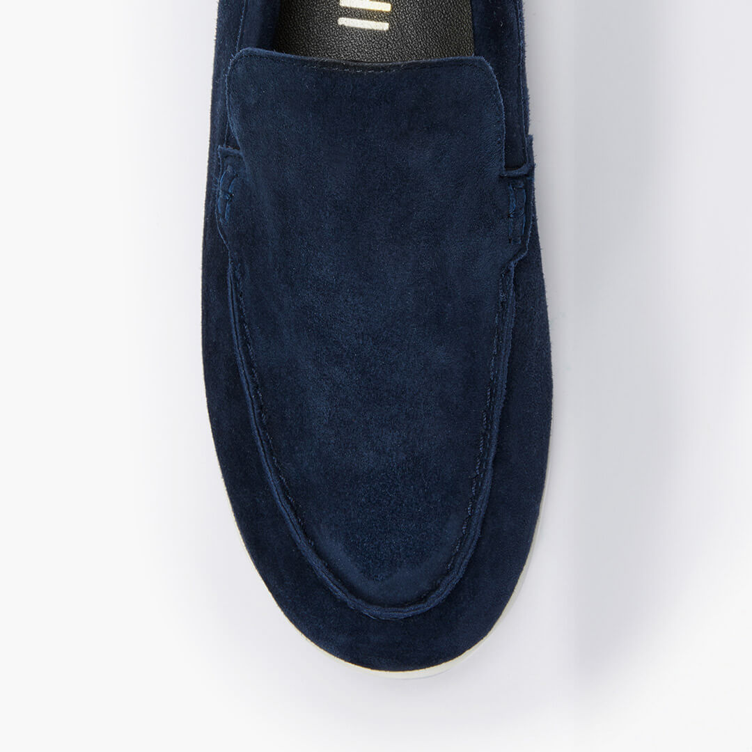 *MANON - Navy suede loafers