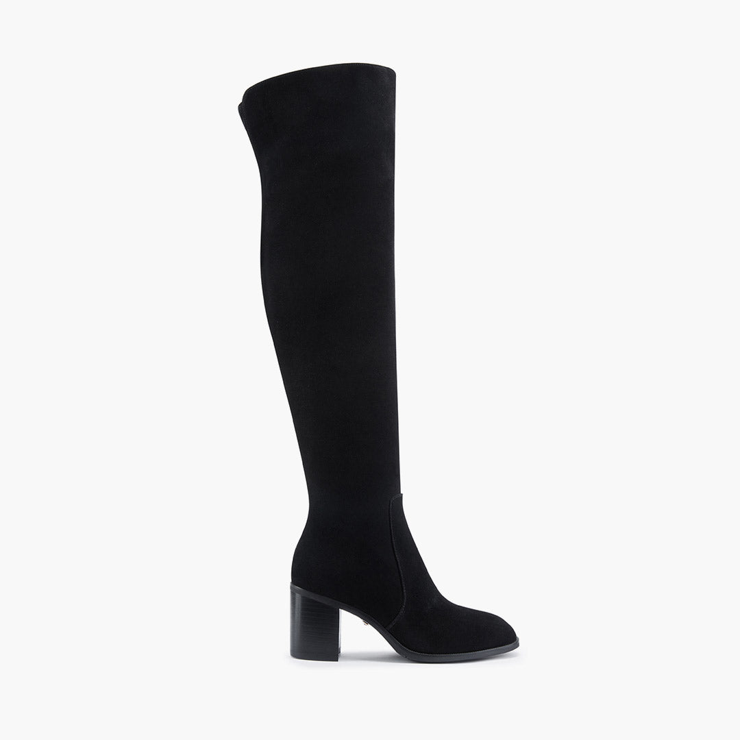 *AMOS - mid heel leather knee boots