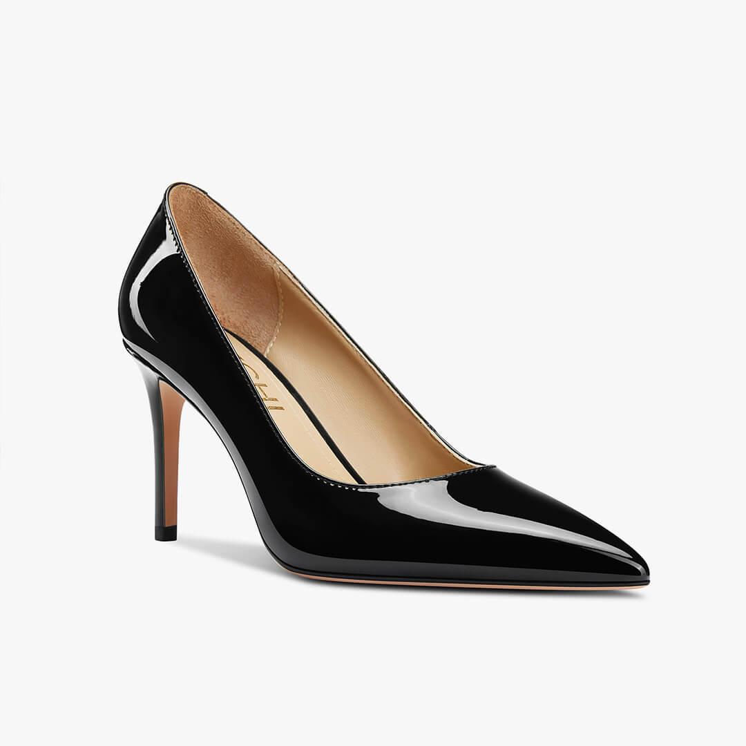 *Kayte - Black Patent Classic Pump