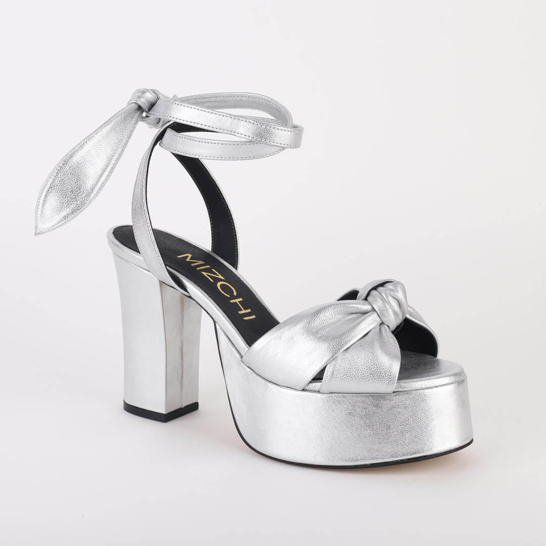 TYRA RIBBON- Leather platform