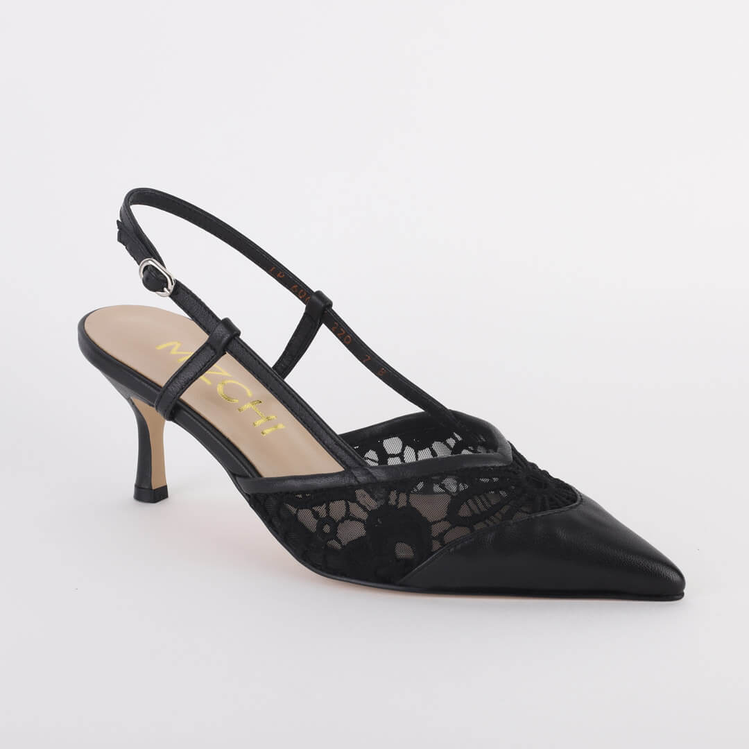 LUISA - lace slingback