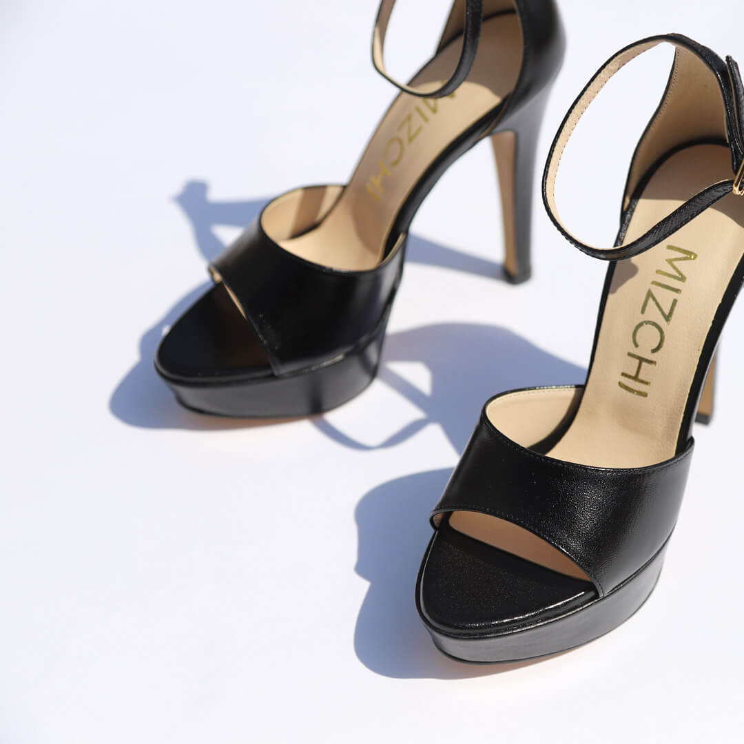 AMBIKA - ankle strap platform