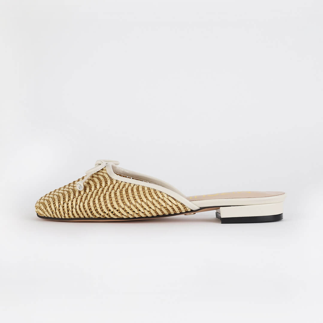 YISSAN - flat rattan slippers