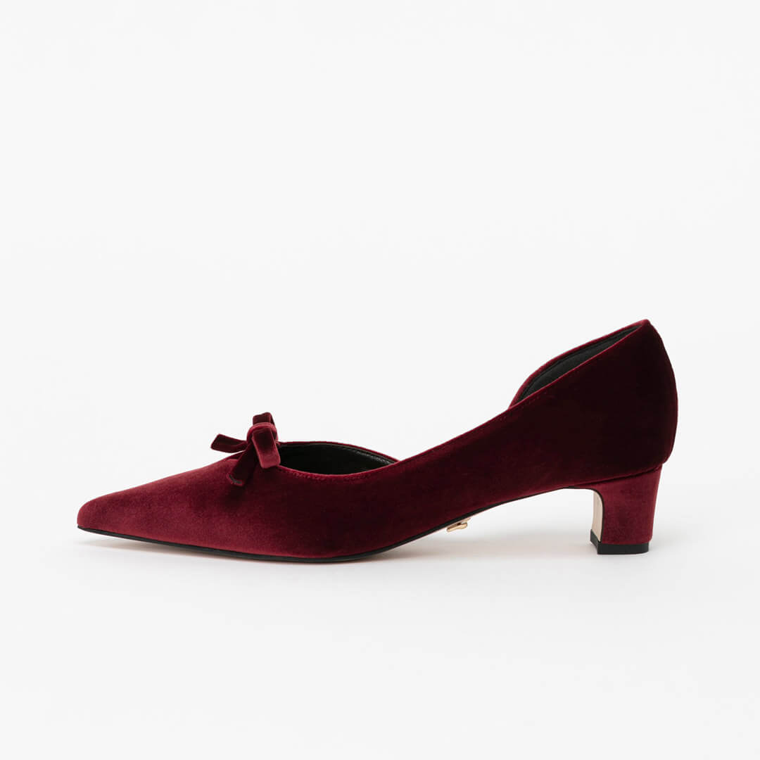 MURSO - velvet ribbon pumps