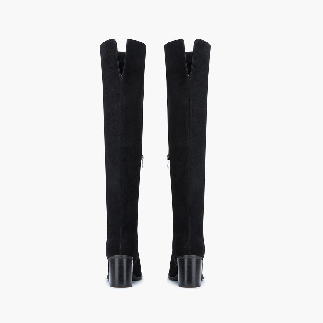 *AMOS - mid heel leather knee boots