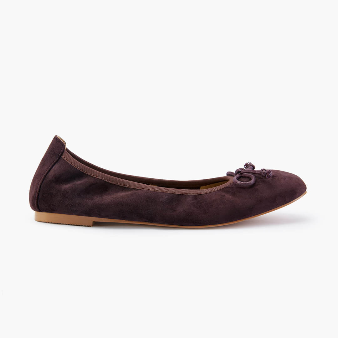 *ANAIS - brown suede ballet pump