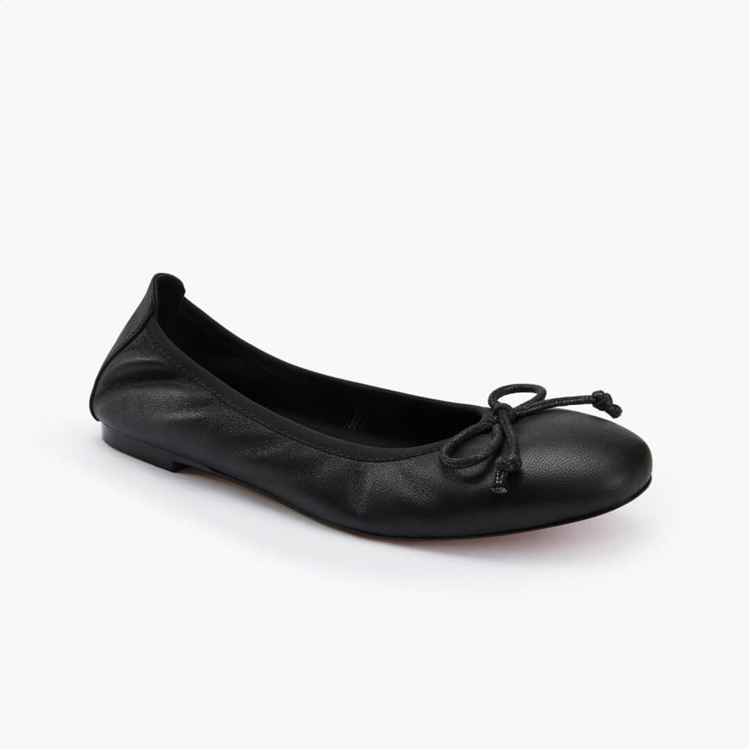 *ANAIS - black soft leather ballet pump