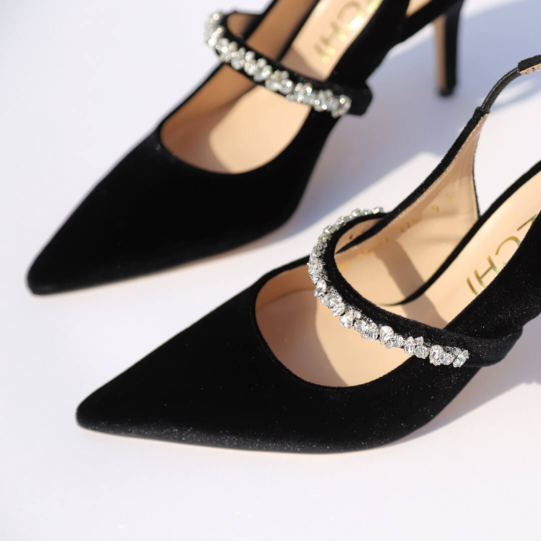 CELIAHA - velvet sling back pumps