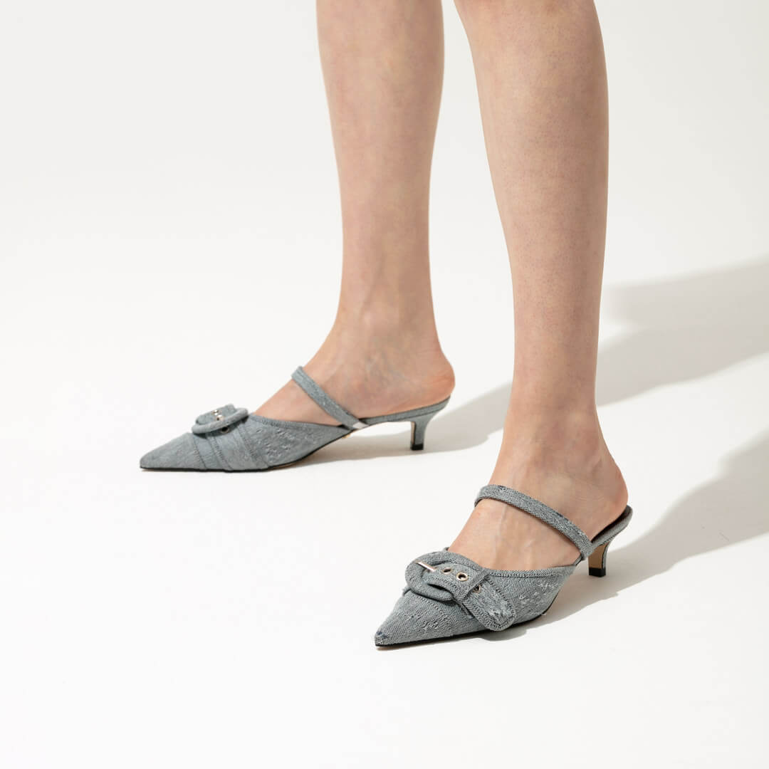 AYLA - belted mules