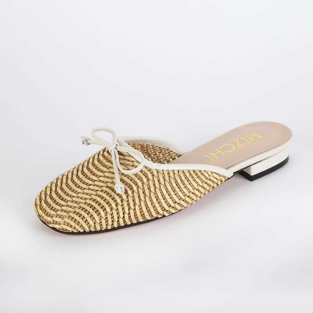 YISSAN - flat rattan slippers