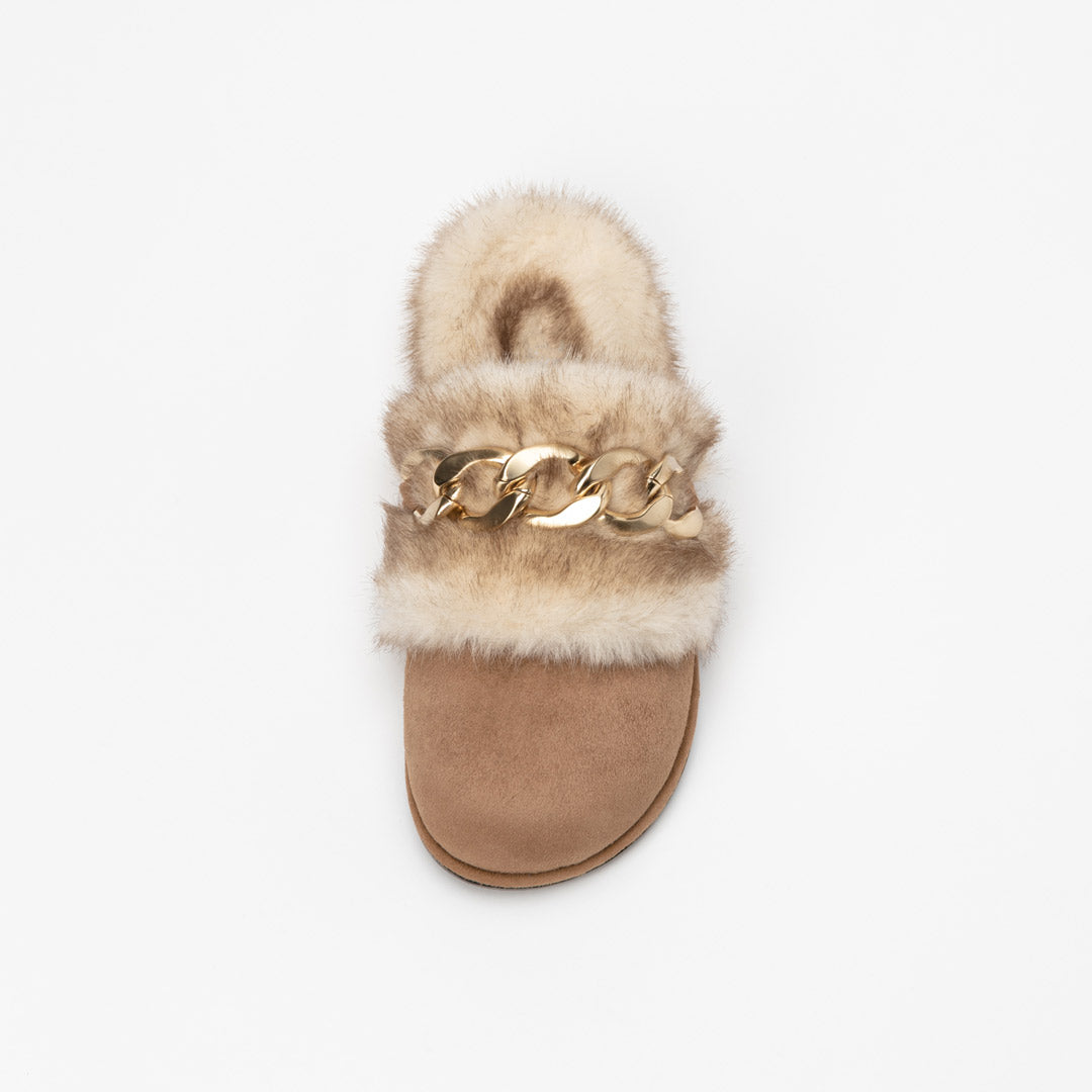 EFSAI CHAINS - faux fur slides