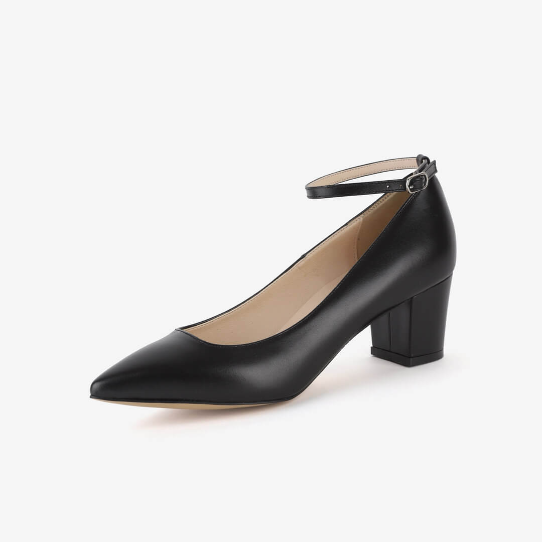 COURTNEY LEATHER - ankle strap pump