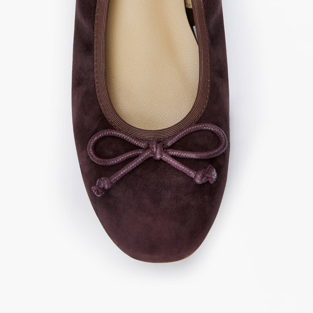 *ANAIS - brown suede ballet pump