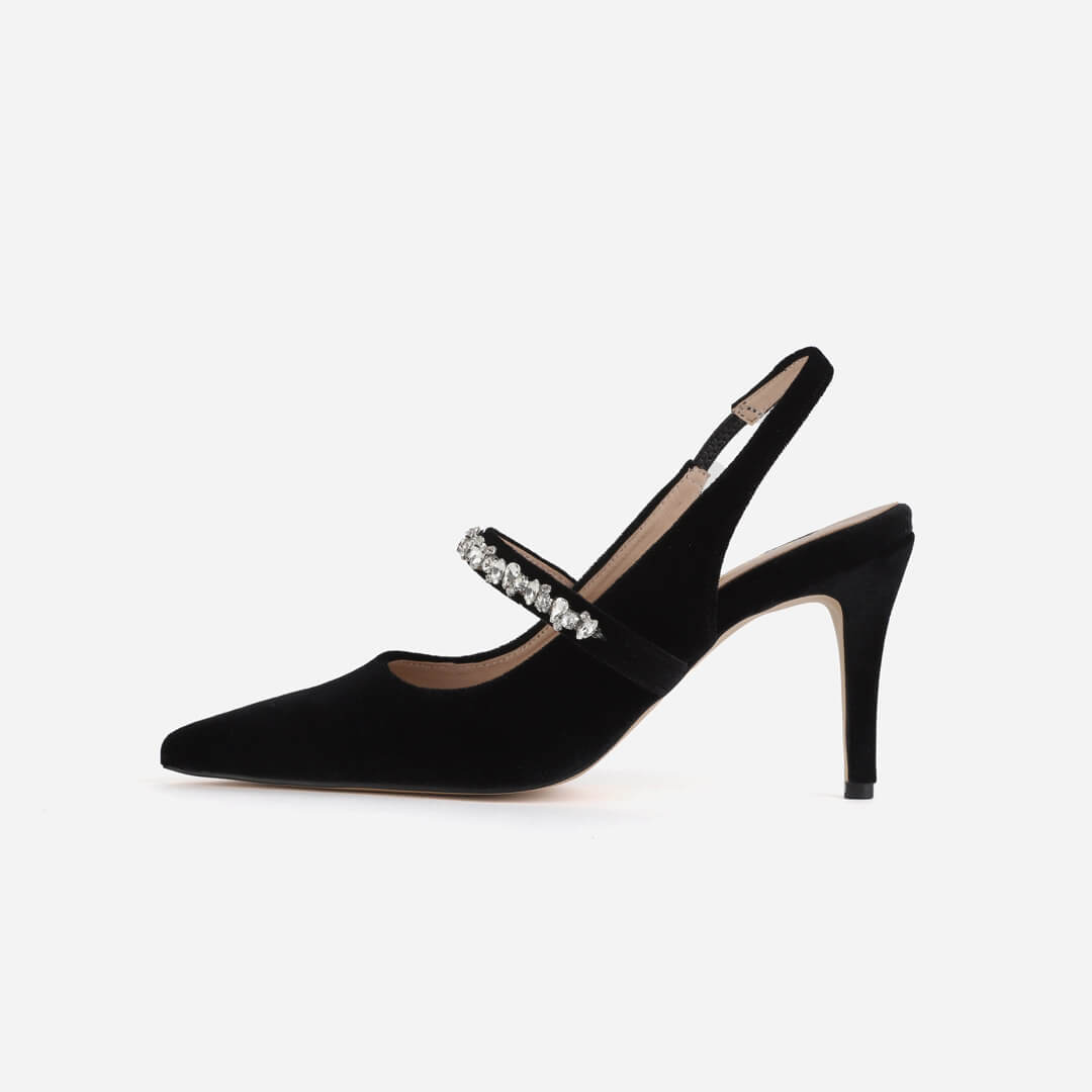 CELIAHA - velvet sling back pumps